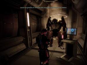 Mass Effect 2 : Hacken Sie vor dem Kampf besser diesen YMIR-Mech.