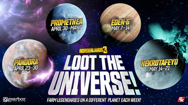 Here you can see the entire schedule of the Loot the Universe event.