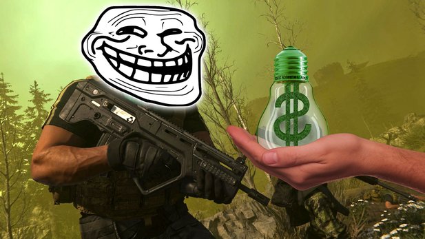 A CoD: Warzone player simply used his in-game money to buy himself to win.